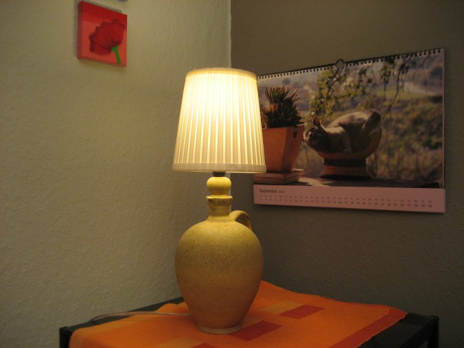 DIY Flurlampe aus Weinflasche